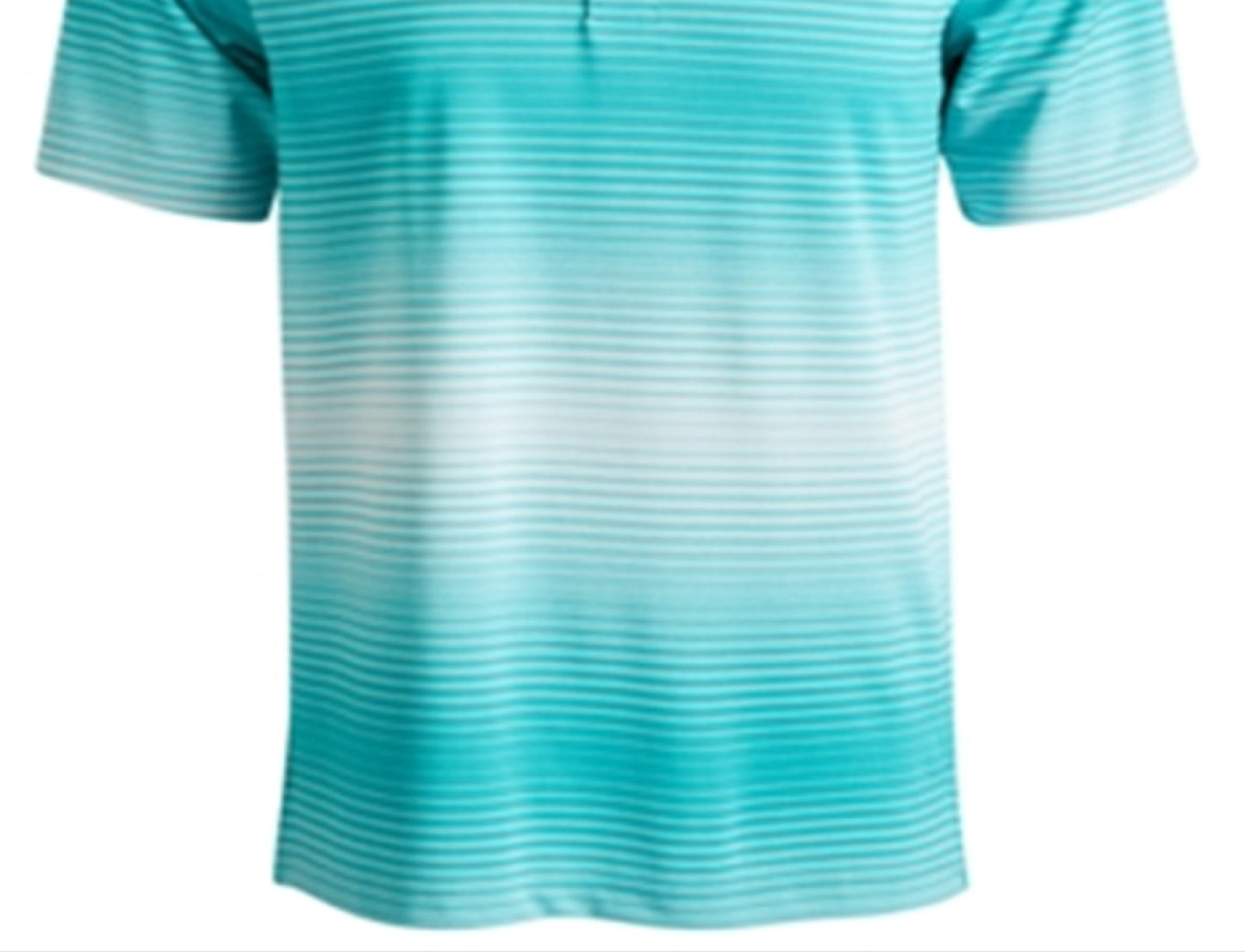 Attack Life By Greg Norman Men's Lambert Ombre Stripe Polo Shirt Green Size Medium