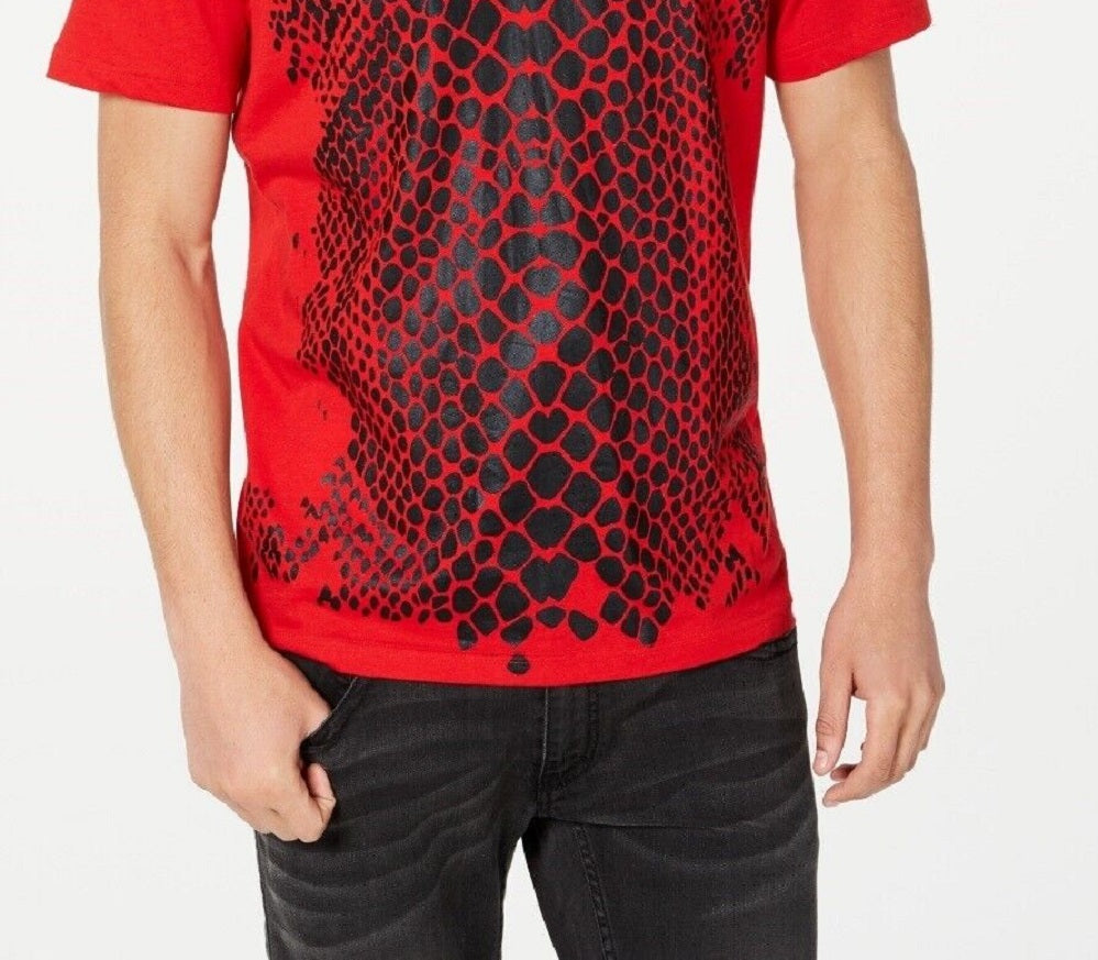 INC International Concepts Men's Crocodile T-Shirt Red Size X-Small