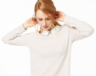 Charter Club Women's Layered Look Cashmere Sweater Brown Size X-Small