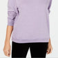 Karen Scott Women's Sport Long Sleeve Crewneck Sweatshirt Purple Size Medium