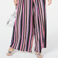 Bar III Women's Striped Wide Leg Pants Pink Size X-Small