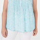 Charter Club Women's Plus Pleated Shell Blouse Blue Size Petite L