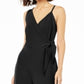 Bar III Women's Tie Bodice Jumpsuit Black Size 6