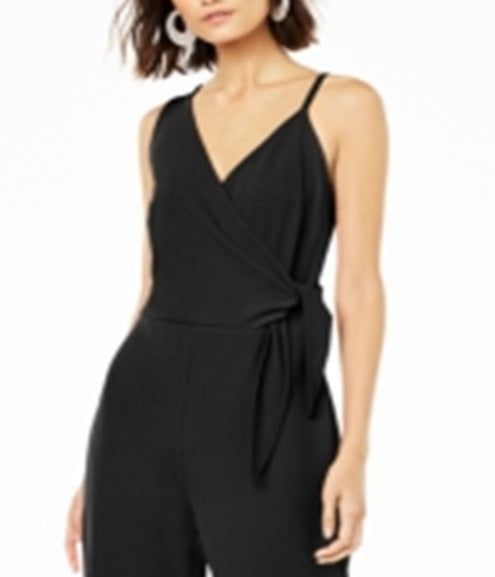 Bar III Women's Tie Bodice Jumpsuit Black Size 6