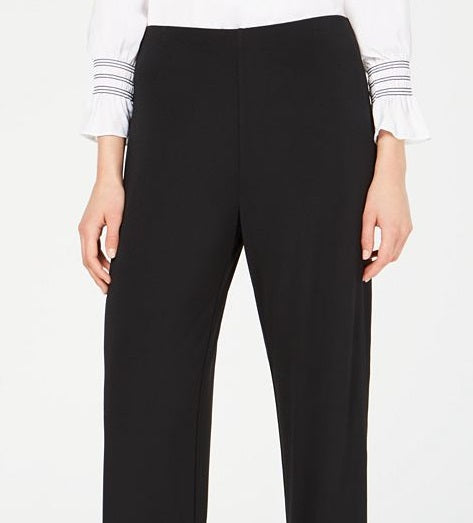 Alfani Women's Solid Knit Pull on Pants Black Size XX-Large