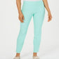 Charter Club Women's Cambridge Skinny Pull on Tummy Control Pants Blue Size 8