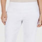 JM Collection Women's Crochet Trim Capri Pants White Size Petite
