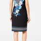 JM Collection Women's Keyhole Sheath Dress Black Size Medium
