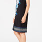 JM Collection Women's Keyhole Sheath Dress Black Size Medium