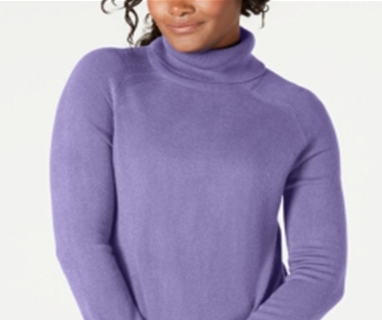 Karen Scott Women's Turtleneck Sweater Purple Size Large