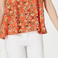 Style & Co Women's Printed Sleeveless High Low Swing Top Red Size Large