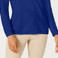 Karen Scott Women's Patchwork Stitch Pullover Sweater Blue Size XX-Large