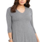 Style & Co Women's Swing Dress Gray Size Petite
