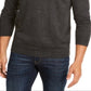 Club Room Men's Henley Merino Wool Blend Sweater Gray Size XXX-Large