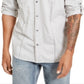 INC International Concepts Men's Textured Utility Shirt Gray Size Small