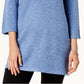Karen Scott Women's Cowlneck Tunic Blue Size Medium