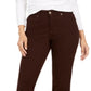 Style & Co Women's Curvy Fit Straight Leg Jeans Brown Size 14