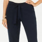 Style & Co Women's Tie Waist Tapered Pants Blue Size 18