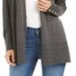 Charter Club Women's Open Front Cardigan Gray Size X-Large
