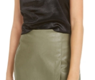 Bar III Women's Spaghetti Strap V Neck Tank Top Black Size X-Large