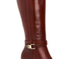 Giani Bernini Womens Leather Closed Toe Knee High Fashion Boots Brown Size 7.5 M