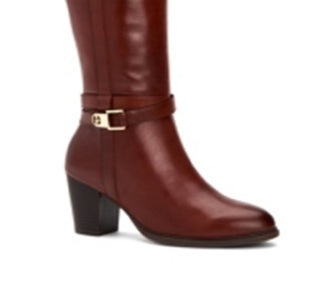 Giani Bernini Womens Leather Closed Toe Knee High Fashion Boots Brown Size 7.5 M