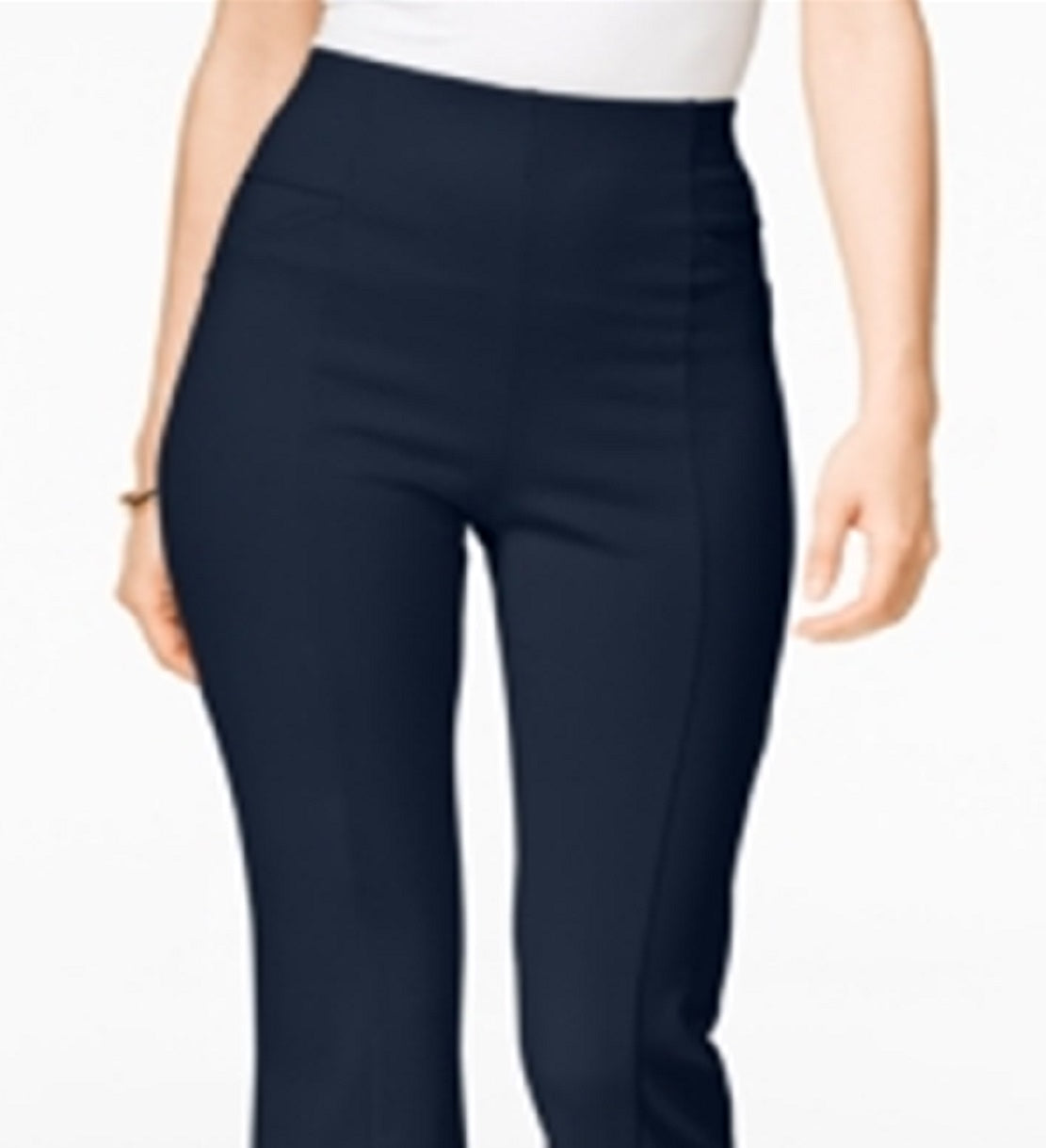 INC International Concepts Women's High Waist Bootcut Pants Blue Size 16