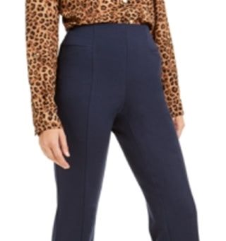 INC International Concepts Women's High Waist Curvy Fit Bootcut Pants Blue Size 0