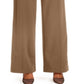 INC International Concepts Women's Solid Wide Leg Wear to Work Pants Brown Size 6
