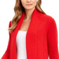 Charter Club Women's Shawl Collar Open Front Cardigan Red Size XX-Large
