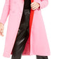 Bar III Women's Double Breasted Duster Jacket Pink Size X-Small