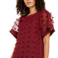 Alfani Women's Short Sleeve Mini Dress Red Size 16