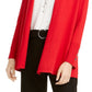 Alfani Women's Long Sleeve Open Cardigan Wear to Work Top Red Size X-Large