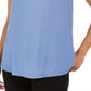 Style & Co Women's Swing Fit Tank Top Blue Size XX-Large
