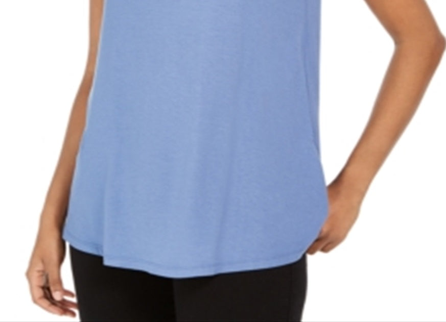 Style & Co Women's Swing Fit Tank Top Blue Size XX-Large