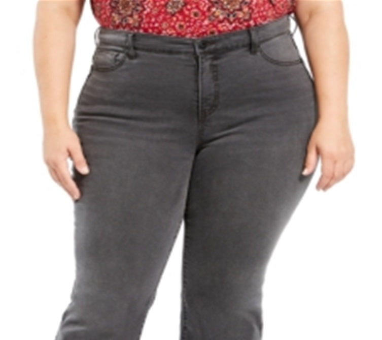 Style & Co Women's Plus Power Sculpt Bootcut Jeans Black Size 22W