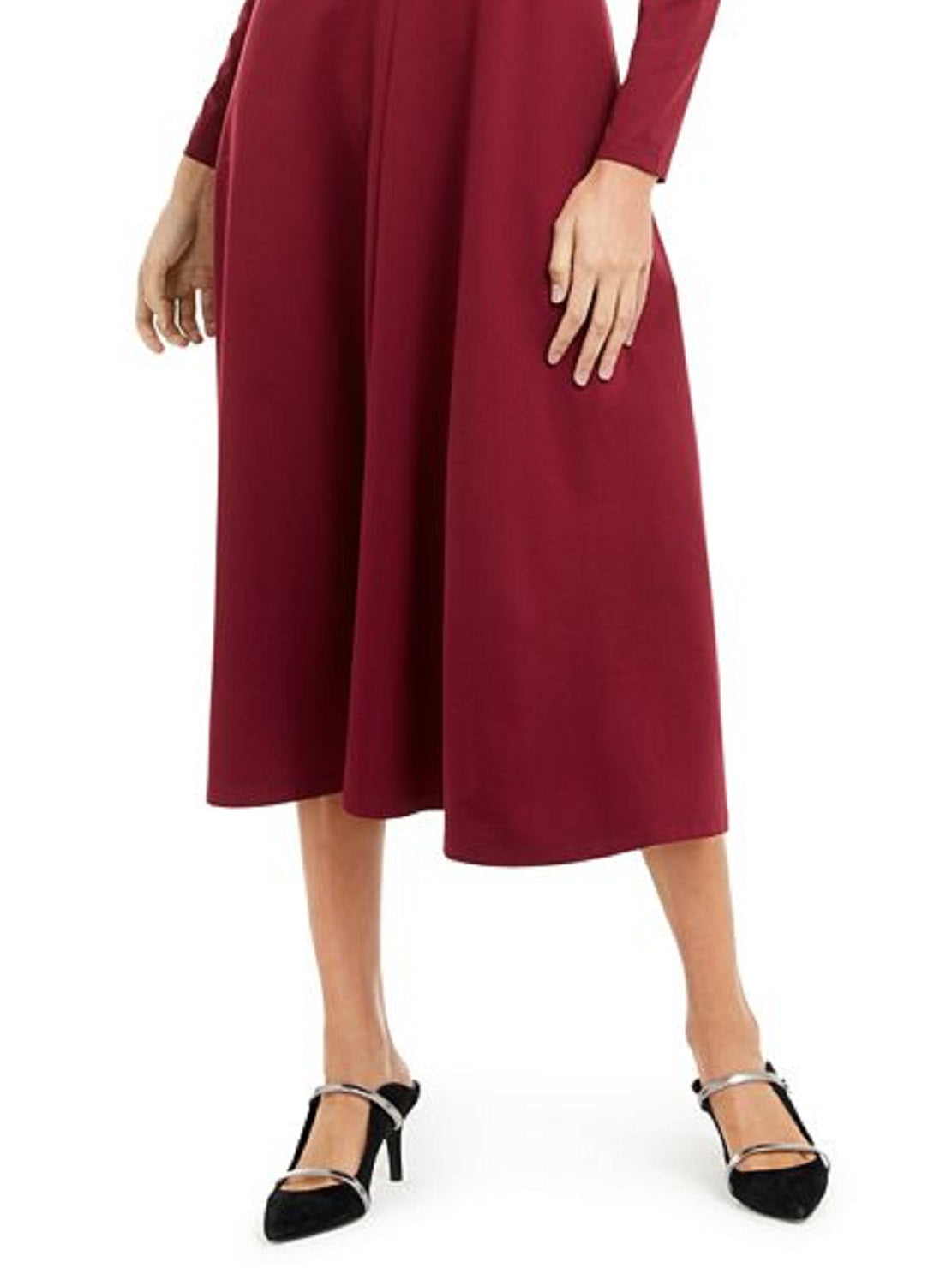 Alfani Women's Fit & Flare Midi Dress Red Size Medium