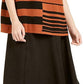 Alfani Women's Faux Suede Scuba MIDI Skirt Black Size 10