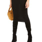 Bar III Women's Twist Front Dress Black Size Large