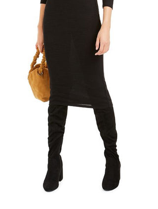 Bar III Women's Twist Front Dress Black Size Large