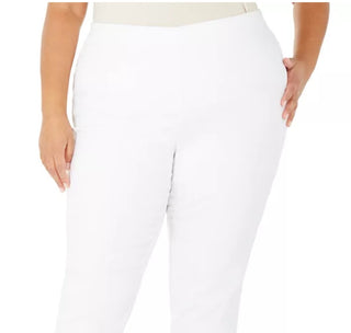 Charter Club Women's Pull on Skinny Pants White Size 22W