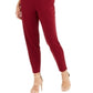 Bar III Women's Belted Crepe Jumpsuit Red Size 4