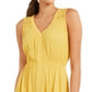 Style & Co Women's Handkerchief Hem Dress Yellow Size X-Small