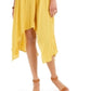 Style & Co Women's Handkerchief Hem Dress Yellow Size X-Small