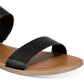 Sun + Stone Women's Easten Slide Sandals Shoes Black Size 6 M