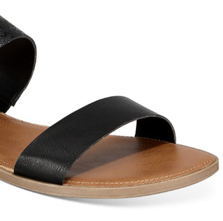 Sun + Stone Women's Easten Slide Sandals Shoes Black Size 6 M