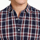 Sun + Stone Men's Dio Plaid Shirt Blue Size Small
