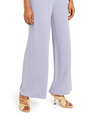 Bar III Women's Sleeveless Straight Leg Jumpsuit Purple Size 10