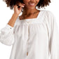 Style & Co Women's Square Neck Top White Size Large
