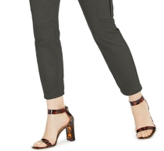 INC International Concepts Women's Slim Leg Cargo Utility Pants Green Size 16